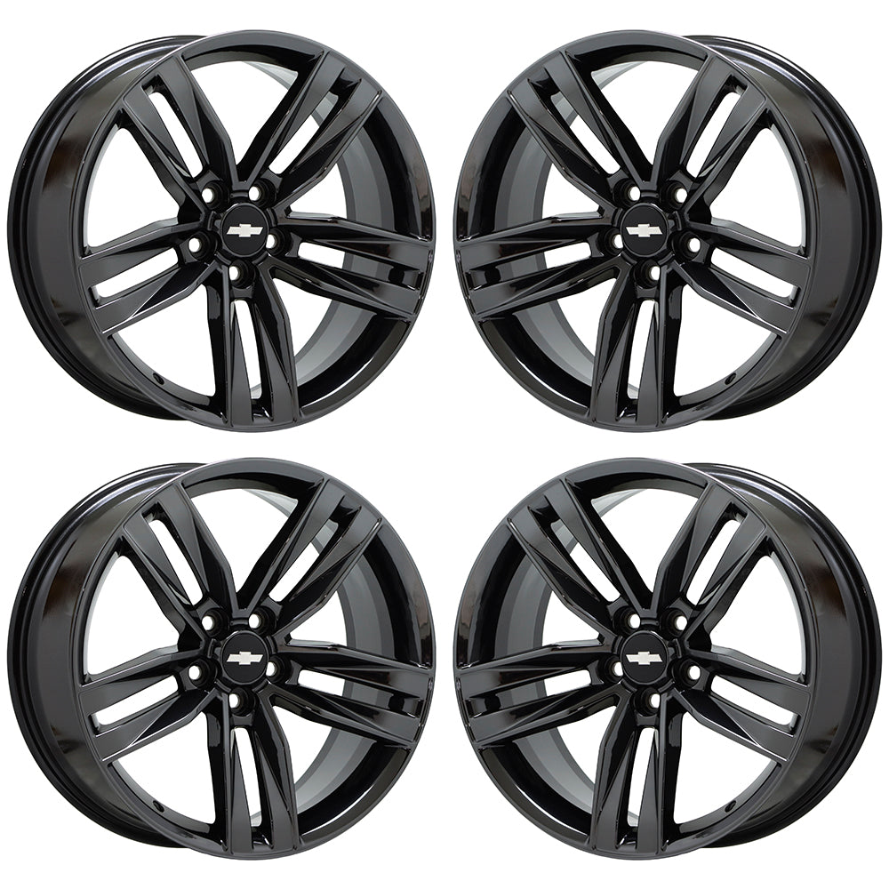 20" Chevrolet Camaro RS Black Chrome wheels rims Factory OEM set 5761 5762